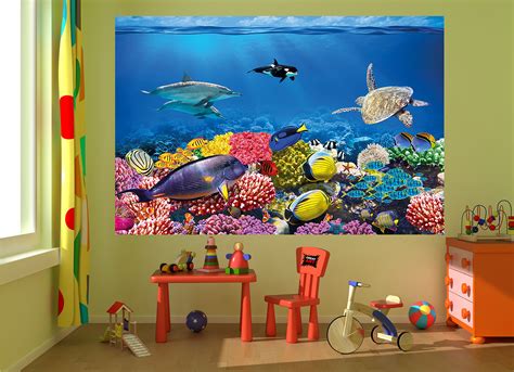 Great Art Childrens Room Mural Aquarium Mural Decoration