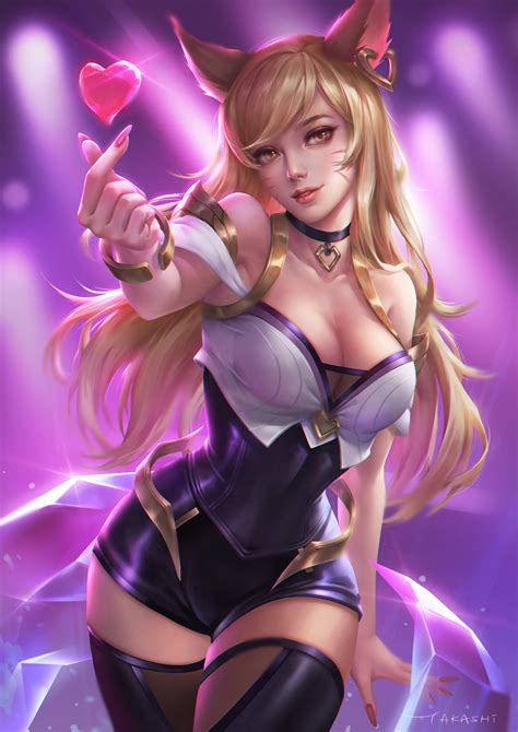 Wallpaper Digital Art Artwork Women Video Games League Of Legends K Da Ahri Thighs