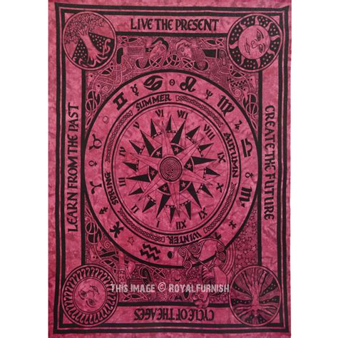 These celtic tapestries were given their name as they are a form of textile art. Twin Celtic Cycle of Ages Tie Dye Tapestry Wall Hanging Bedspread - RoyalFurnish.com