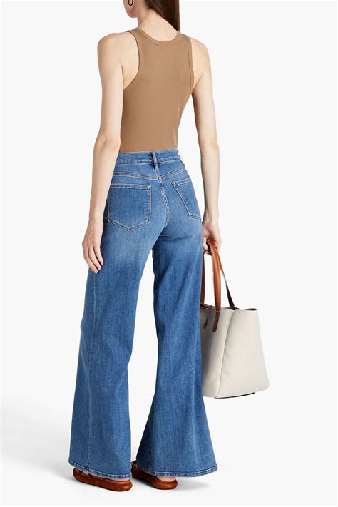 FRAME Le Palazzo High Rise Wide Leg Jeans THE OUTNET