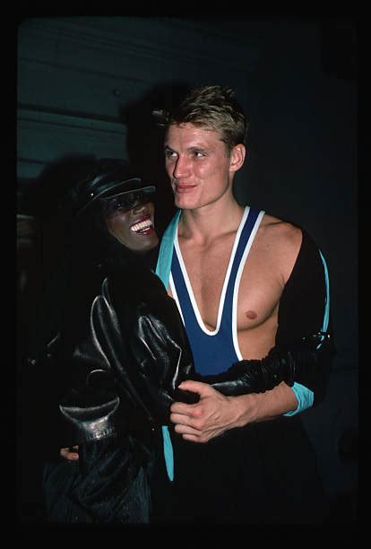 Grace Jones And Dolph Lundgren Embracing Pictures Getty Images