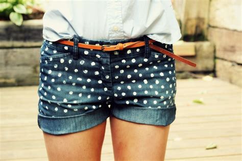 Diy Polka Dots Diy Polka Dots Shorts Diy Clothes Diy Refashion Polka