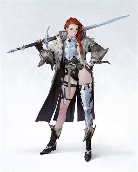 Artstation Mercenary Work Man Female Character Design Character