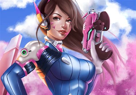 Dva Overwatch、 Overwatch、 ゲーム、 アートワーク、 Hd、 Hdデスクトップの壁紙 Wallpaperbetter