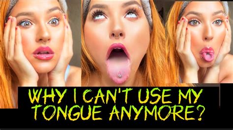 Why I Cant Use My Tongue Anymore Tongue Piercing Brisa Ruiva Youtube