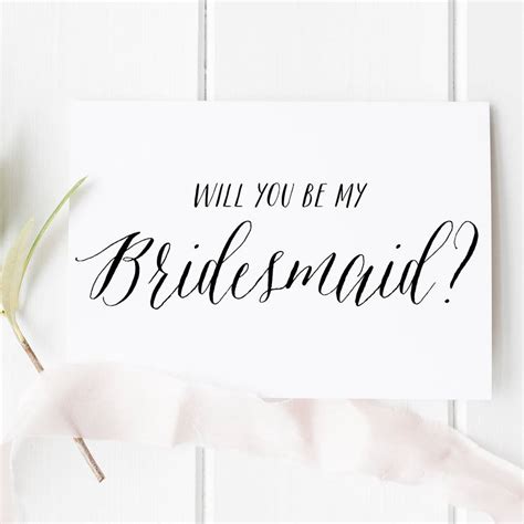Will you be my ring bearer? Will You Be My Bridesmaid Card By Here's To Us ...