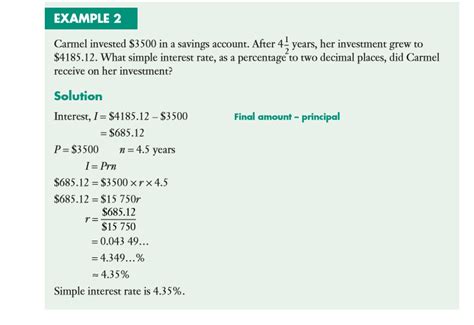 Simple Interest Financial Mathematics