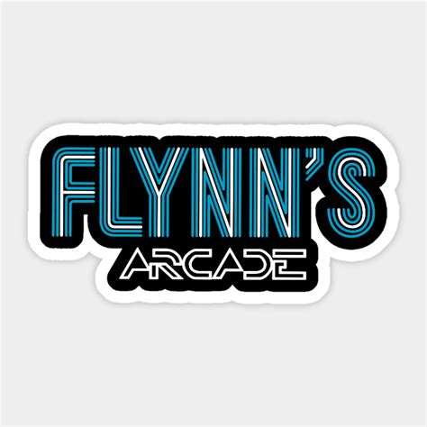 Flynns Arcade Logo Wand Sticker Teepublic