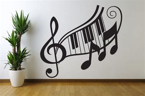 Music Note Treble Clef Wall Art Decal