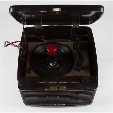A Vintage Rca Victor Bakelite Portable Record Player 20th C