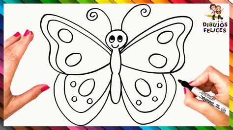 Cómo Dibujar Una Mariposa Fácil Dibujo De Mariposa Paso A Paso YouTube