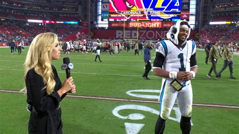 Cam Newton Postgame Interview After His Return To The Panthers Cam Helicoptor Newton