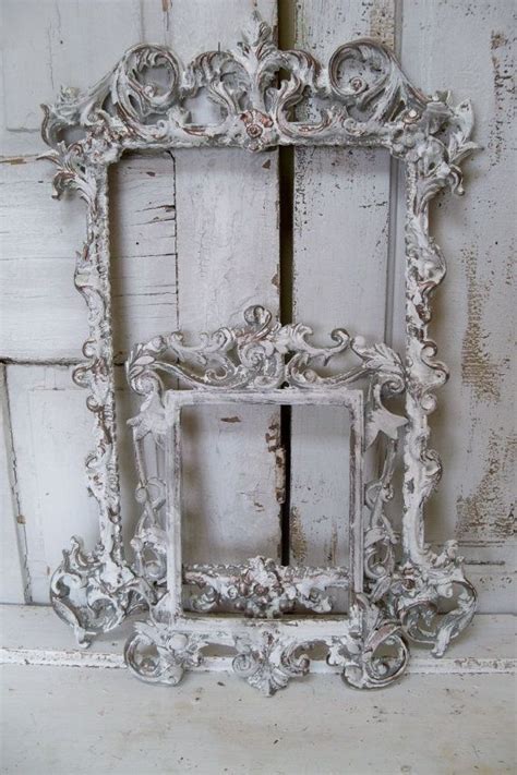 White Ornate Wall Frames Accented In Gray By Anitasperodesign 18000