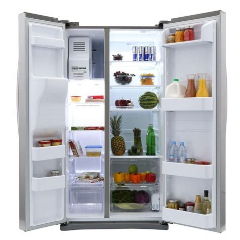 Samsung 245 Cu Ft Side By Side Refrigerator In Stainless Steel