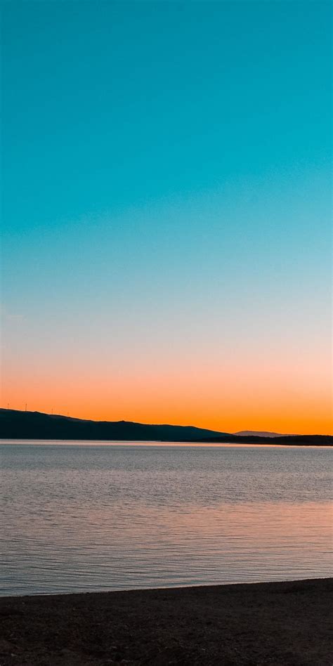 Calm and adorable sky, lake, sunset, nature, 1080x2160 wallpaper ...