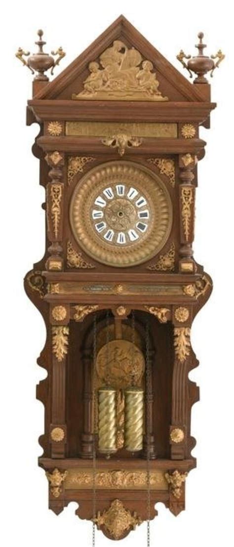 Ansonia “antique Hanging” Wall Regulator Clock Price Guide