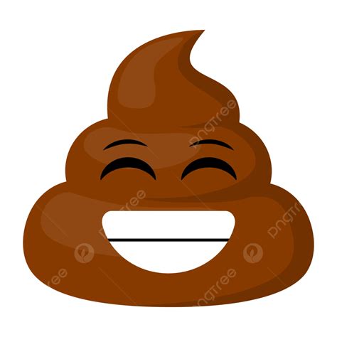 Emoji Fofo De Cocô Com Sorriso De Dente Feliz Vetor Png Cocô