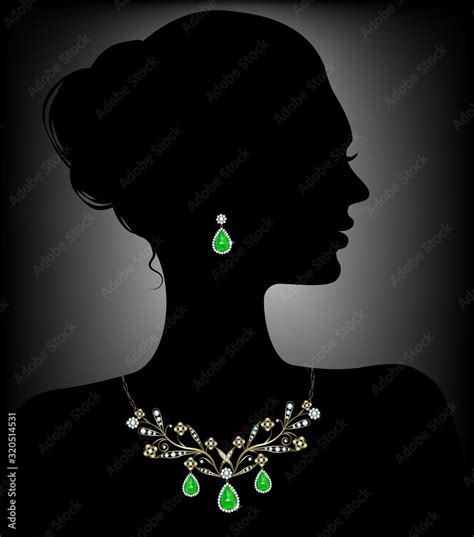 Woman With Jewelry Stock Vector Adobe Stock