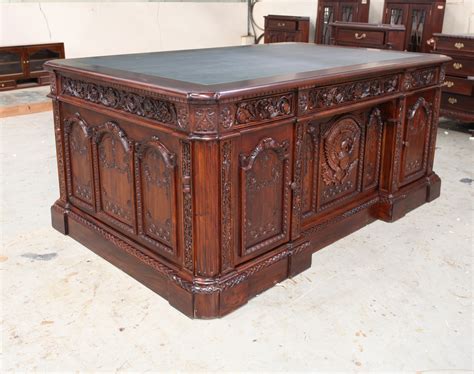 Mahogany Wood Resolute Desk Hand Carved Office Executive President
