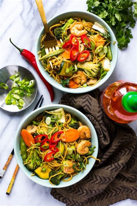 The sauce can be prepared up to a day. Shrimp Yakisoba Noodle Bowls | The Girl on Bloor