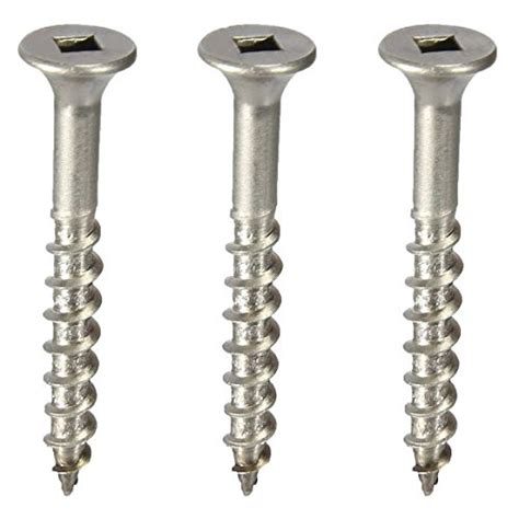 Industrial Screws And Bolts 10 Stainless Steel Deck Screws Square Drive