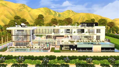 The Sims4 House 模擬市民4 Beverly Hills Luxury Housecentury Navigation