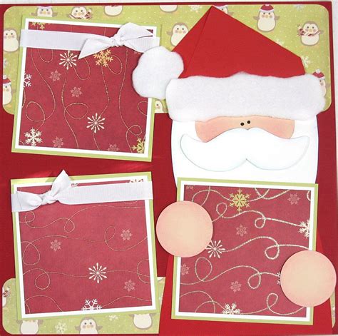 12 X 12 Premade Scrapbooking Layout Christmas Santa Wish List