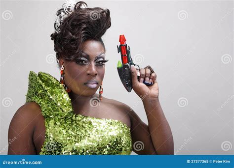 Drag Queen With Raygun Stock Image Image Of Fashion 27377365