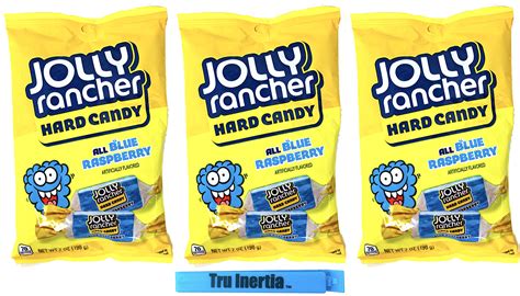 Jolly Rancher Hard Candy All Blue Raspberry 7 Ounce Bags Individually