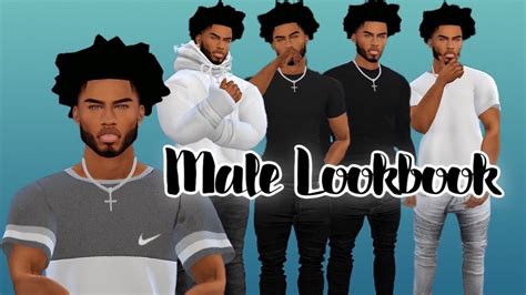 Sims 4 Cas Male Lookbook Youtube