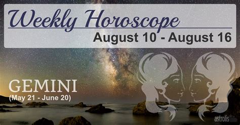 Gemini Weekly Horoscope