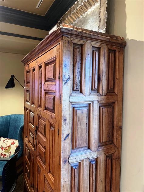 18th Century Mexican Carved Pine Armoire At 1stdibs Mexican Armoire