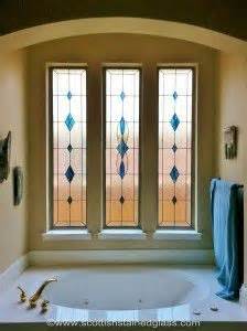 There are lots of ways around it! Leaded Glass Window. Good idea for bathroom; get the light ...