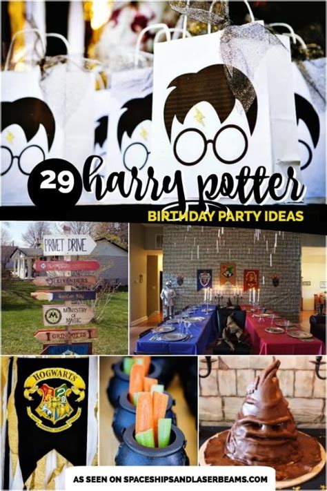 This bedroom decoration inspired in the harry potter world is just fantastic. 29 Creative Harry Potter Party Ideas - Spaceships and ...