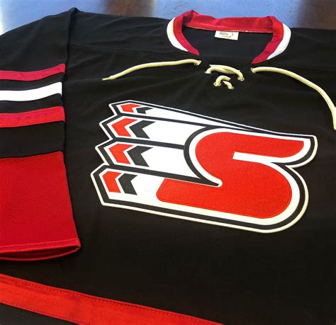 Custom Hockey Jerseys With A S Embroidered Twill Logo Tally Hockey