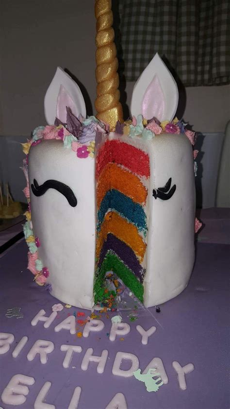 Maybe you would like to learn more about one of these? Unicorn Rainbow Cake - CakeCentral.com