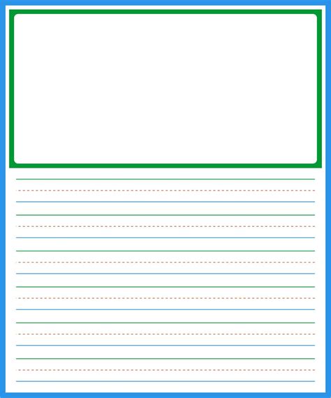 Primary Writing Paper Lined Writing Paper Preschool Phonics