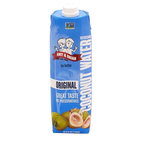 Amy And Brian Coconut Water In Tetra Pak Original 338 Fl Oz Vitacost