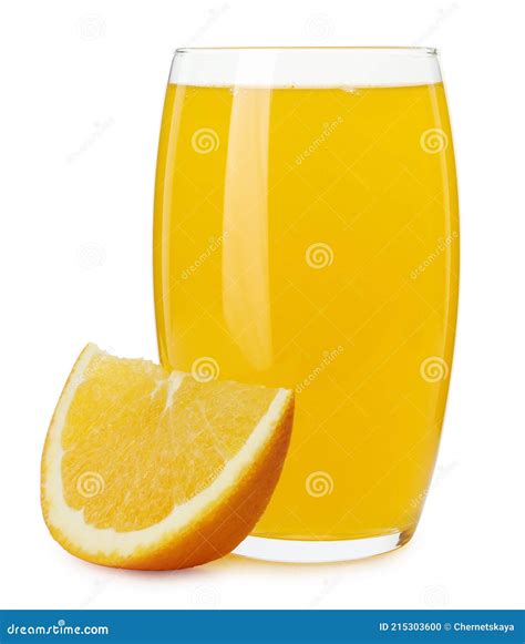 Delicious Orange Soda Water And Fresh Fruit On White Background Stock