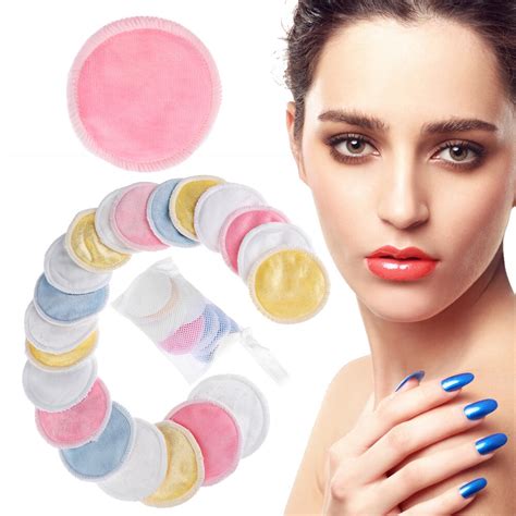 Buy Reusable Cotton Pads Make Up Facial Remover Double Layer Wipe Pads Nail Art