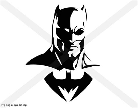 Batman Silhouette Instant Download Svg Png Eps Dxf Ai  Etsy