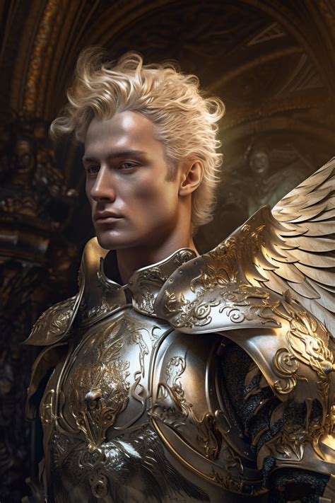 Warrior Angel Created With AI By Amanda Church Michael Gabriel St Michael Character Design