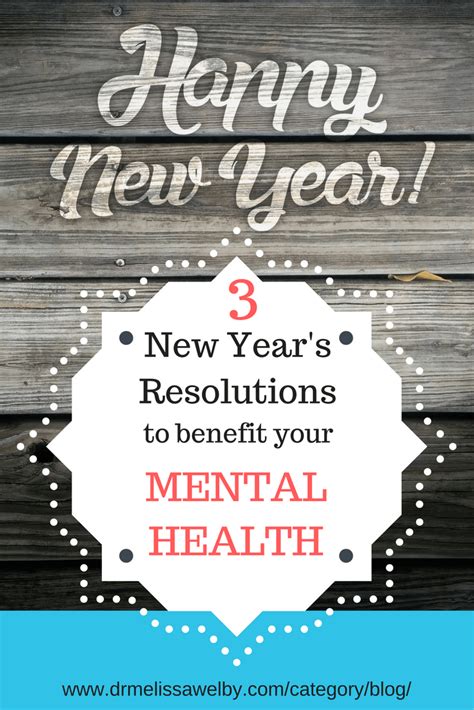 3 New Years Resolutions To Improve Your Mental Health