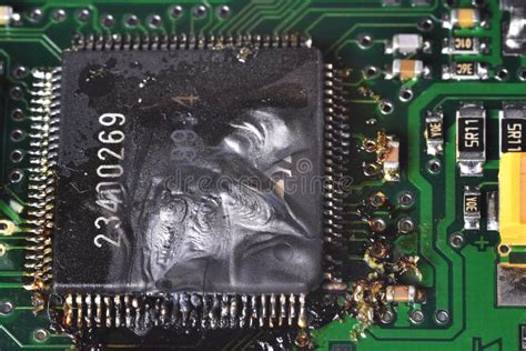 Burnt Circuit Board Royalty Free Stock Photography Image 20332777