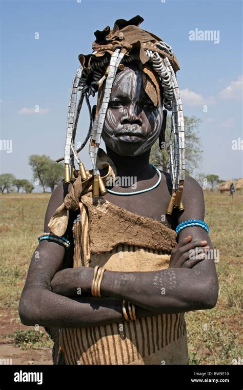 Mursi Tribe Woman Omo Valley Ethiopia Stock Photo Alamy