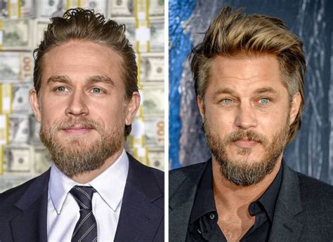 13 Celebrity Pairs Who Could Pass For Twins Travis Fimmel Charlie