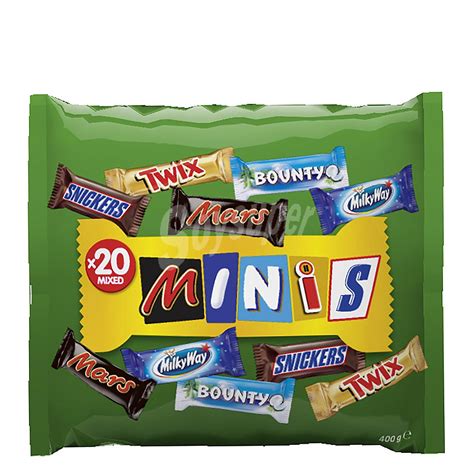 Mars Surtido De 21 Mini Chocolatinas Surtidas Bolsa 400 G