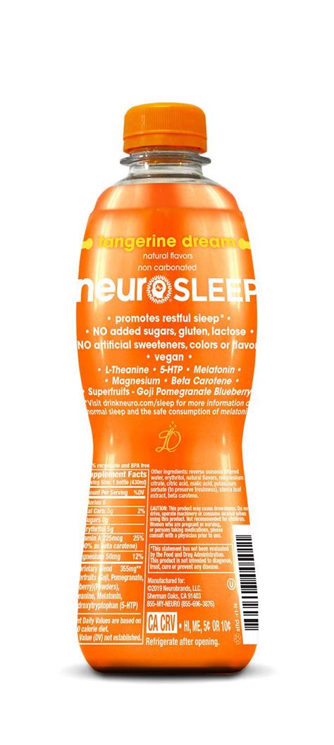 Neuro Sleep Tangerine Dream 145 Fl Oz Pack Of 12 Ebay