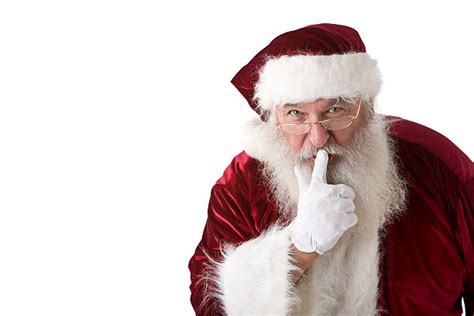 Santa Claus Expressions Shhh Stock Photos Pictures And Royalty Free