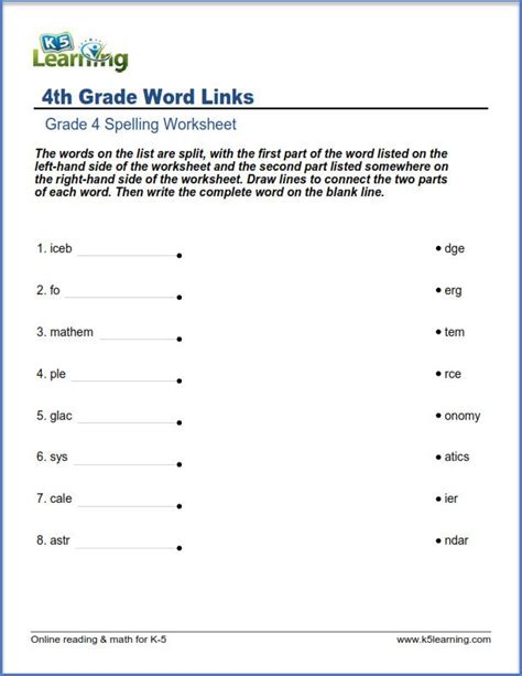 Number Names Worksheet For Grade 4 Kidsworksheetfun